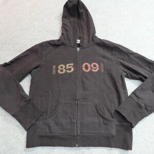 Sundance Film Festival Womens Sweater Medium Brown Full Zip Hoodie 2009 Topo